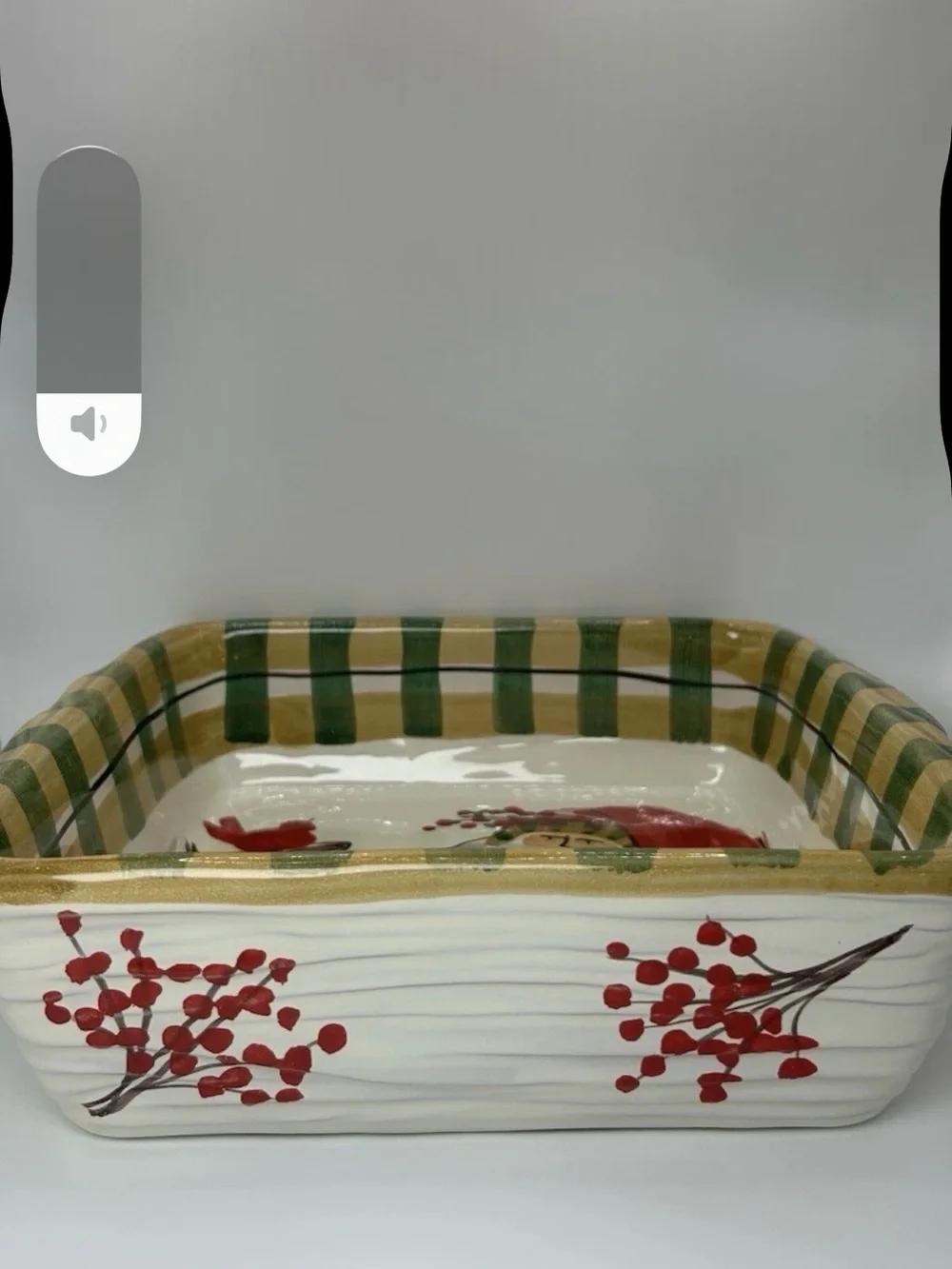 Viertri Old St. Nick Baking Dish 9” Made in Italy Christmas Santa